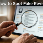 A comprehensive checklist from Trusted Reviews Hub demonstrating how to spot fake reviews and avoid online shopping scams.